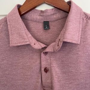 FINE ASS Lululemon Athletic Slim Fit Polo in Maroon Red Wine